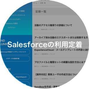 Salesforceの利用定着